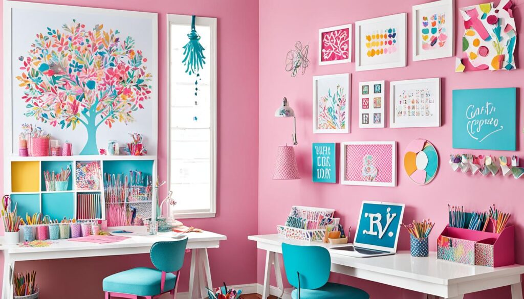DIY wall art for craft room