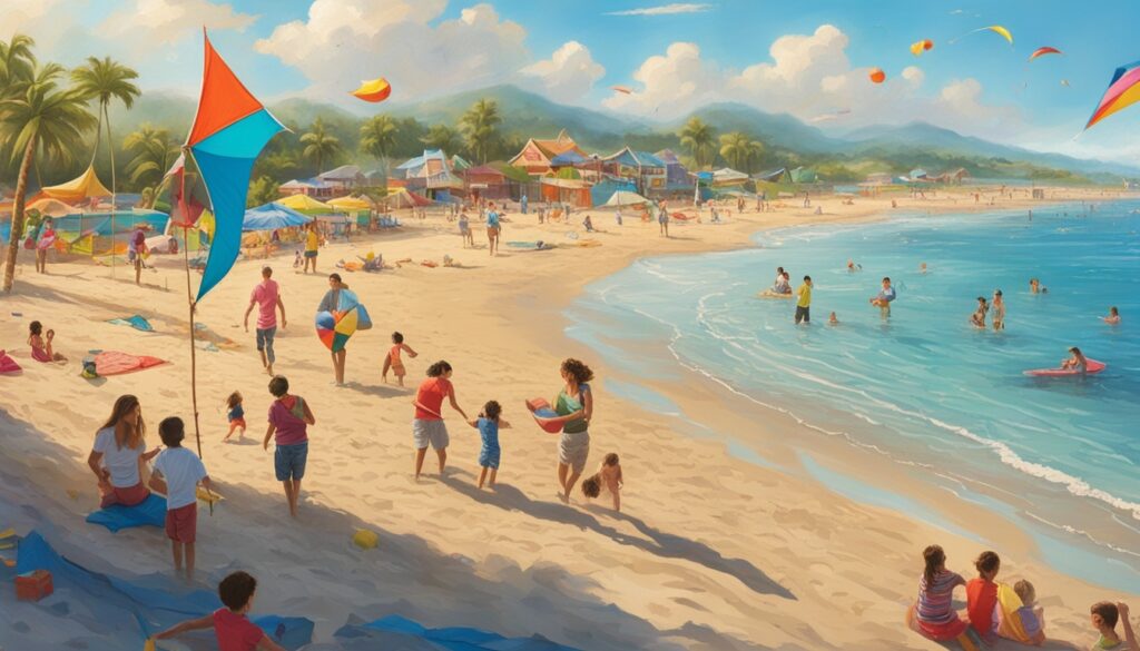family beach day