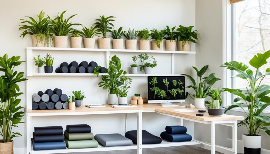 organized wellness space